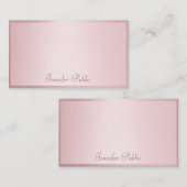 Rose Gold Handschrift Elegante Moderne Vorlage (Vorne/Hinten)