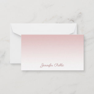 Rose Gold Handschrift Skriptname Elegante Vorlage