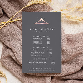 Rose Gold Hanger | Preise und Dienstleistungen Flyer