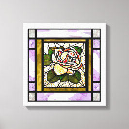 Rose Gold Hartglas Art Deco Leinwanddruck