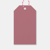 Rose Gold hat die Verlobung für die Hochzeit von F Geschenkanhänger (Rückseite)