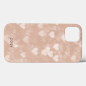 Rose Gold Heart Bokeh Case-Mate iPhone Hülle (Rückseite (Horizontal))