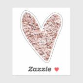 Rose Gold Heart Clipart Niedlich Heart Glitzer Des Aufkleber (Blatt)