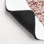 Rose Gold Heart Clipart Niedlich Heart Glitzer Des Mousepad (Ecke)