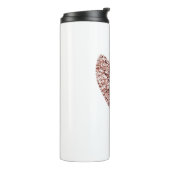 Rose Gold Heart Clipart Niedlich Heart Glitzer Des Thermosbecher (Nach links gedreht)