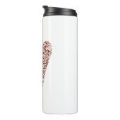 Rose Gold Heart Clipart Niedlich Heart Glitzer Des Thermosbecher (Nach rechts gedreht)