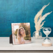 Rose Gold Hearts Border Foto Fotoplatte (InSitu)