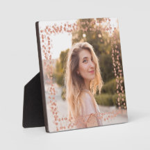 Rose Gold Hearts Border Foto