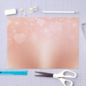 Rose Gold Hearts Seidenpapier (Handwerk)