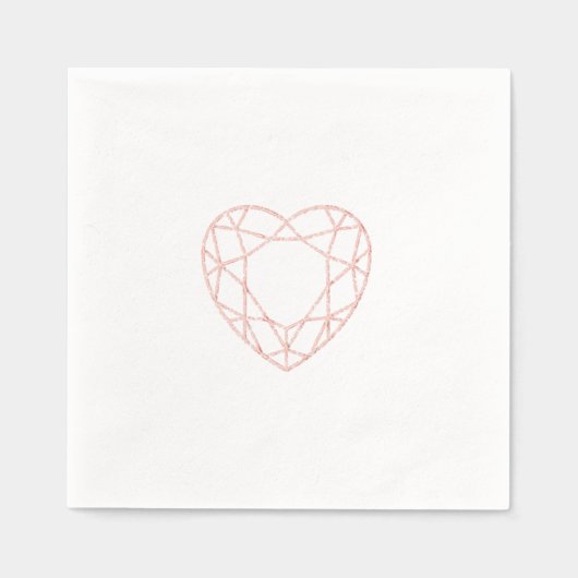 Rose Gold Hecht Fossilienmuseum Neapel Servietten Mit Folie (Vorderseite)