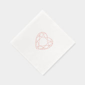 Rose Gold Hecht Fossilienmuseum Neapel Servietten Mit Folie (Rechts)