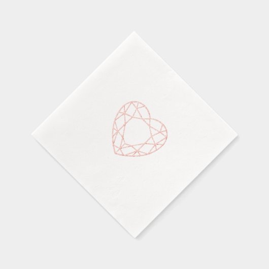 Rose Gold Hecht Fossilienmuseum Neapel Servietten Mit Folie (Rechts)