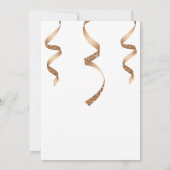 Rose Gold Heelse und Champagne Frauen zum Geburtst Einladung (Rückseite)