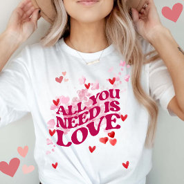 Rose Gold Herzstück Liebe Valentinstag Frauen T-Shirt