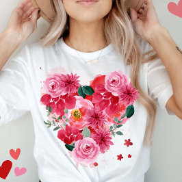 Rose Gold Herzstück Liebe Valentinstag Frauen T-Shirt
