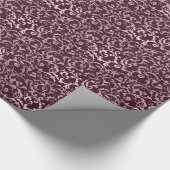 Rose Gold Himbeere Wine Moderne Kunst, Dichtung un Geschenkpapier (Ecke)