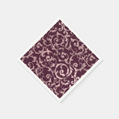 Rose Gold Himbeere Wine Moderne Kunst, Dichtung un Serviette (Ecke)