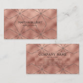 Rose Gold Hintergrund Visitenkarte (Vorne/Hinten)