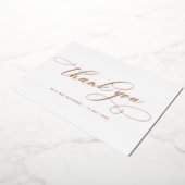 Rose Gold Hochzeit Dankeschön Karte (Gedreht)