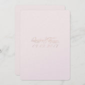 Rose Gold Hochzeit Einladungen (Vorne/Hinten)