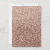 Rose Gold Hochzeit Foto Einladung mit Overlay (Rückseite)