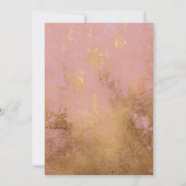 Rose Gold Hochzeit Sichern Sie das Datum Save The Date (Rückseite)