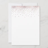 Rose Gold Hochzeitskarte Einladung (Rückseite)