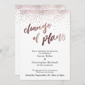 Rose Gold Hochzeitskarte Einladung (Vorne/Hinten)