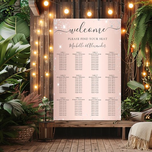 Rose Gold - Hochzeitskarte Poster