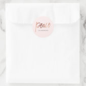 Rose Gold Holiday Sticker (Tasche)