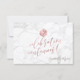 Rose Gold Honeycomb Bat Mitzvah Feier ✡ RSVP Karte