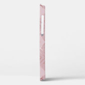 Rose Gold Hört Glitzer Muster. Case-Mate iPhone Hülle (Rückseite / Links)