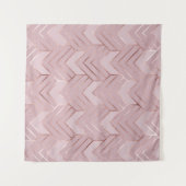 Rose Gold Hört Glitzer Muster. Wandteppich (Vorderseite (Horizontal))