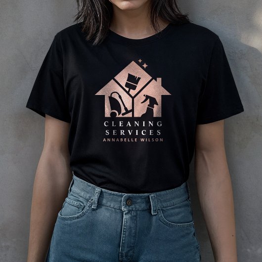 Rose Gold House Reinigungsdienste T-Shirt