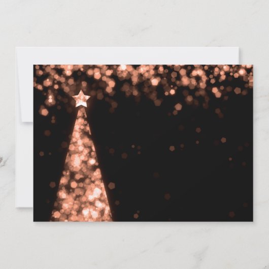 Rose Gold Housewarming Party Weihnachtsfeiertage Einladung (Rückseite)