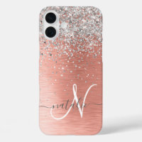 Rose Gold Hübsch Girl Silver Glitzer Funkelnd
