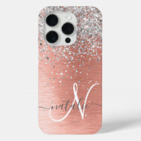 Rose Gold Hübsch Girl Silver Glitzer Funkelnd