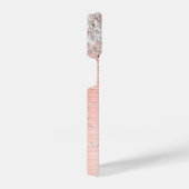 Rose Gold Hübsch Girl Silver Glitzer Funkelnd iPhone Hülle (Rechte Seite)