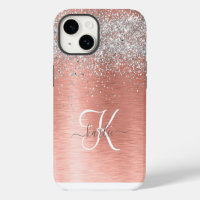 Rose Gold Hübsch Girl Silver Glitzer Funkelnd