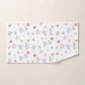 Rose Gold Ice Skate Rosa Skaten-Muster Badhandtuch Set (Handtuch)