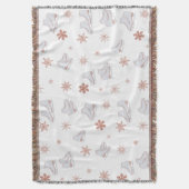 Rose Gold Ice Skate Rosa Skaten-Muster Decke (Vorderseite Vertikal)