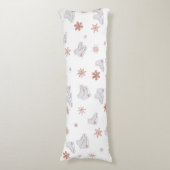 Rose Gold Ice Skate Rosa Skaten-Muster Seitenschläferkissen (Vorderseite Vertikal)