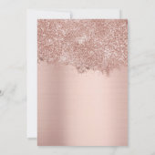 Rose Gold Ice Skates Blush Pink Skating Birthday Einladung (Rückseite)