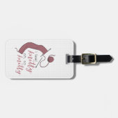 Rose Gold Ich fühle mich Knitty, Oh, so Knitty Gepäckanhänger (Vorderseite horizontal)