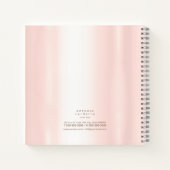 Rose Gold ID807 für Metall und Glitzer Notizblock (Rückseite)