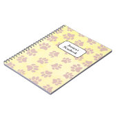 Rose Gold im alten Papiermuster Notizblock (Linke Seite)