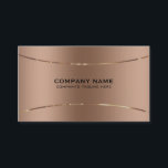Rose-gold image of faux metallic background visitenkarte<br><div class="desc">Simple,  elegant faux rose-gold image of a metallic background,  stainless steel look. This is an image and not real metal or metallic finish. Fully customizable. If you need any help customizing any of my designs,  message me. Free text formatting with live help is available by request.</div>