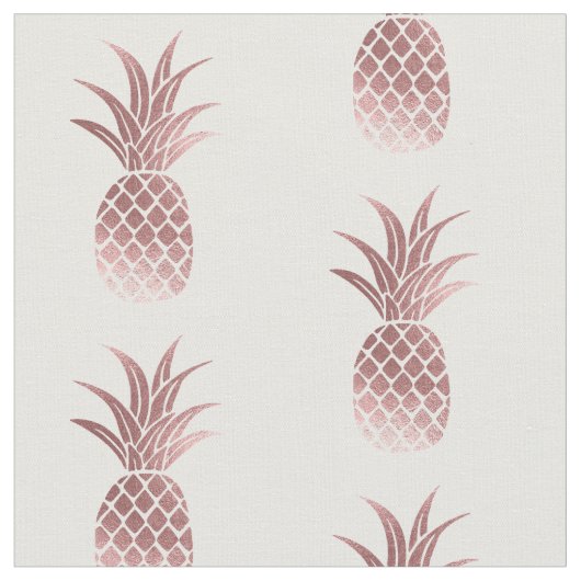 Rose Gold Imitat Ananas Stoff (Nahaufnahme)