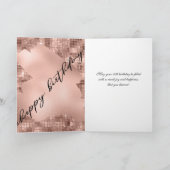 Rose Gold Imitate Foil 18. Geburtstag Karte (Innenseite)