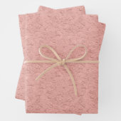 Rose Gold Imitate Fossil Geschenkpapier Set (Beispiel)